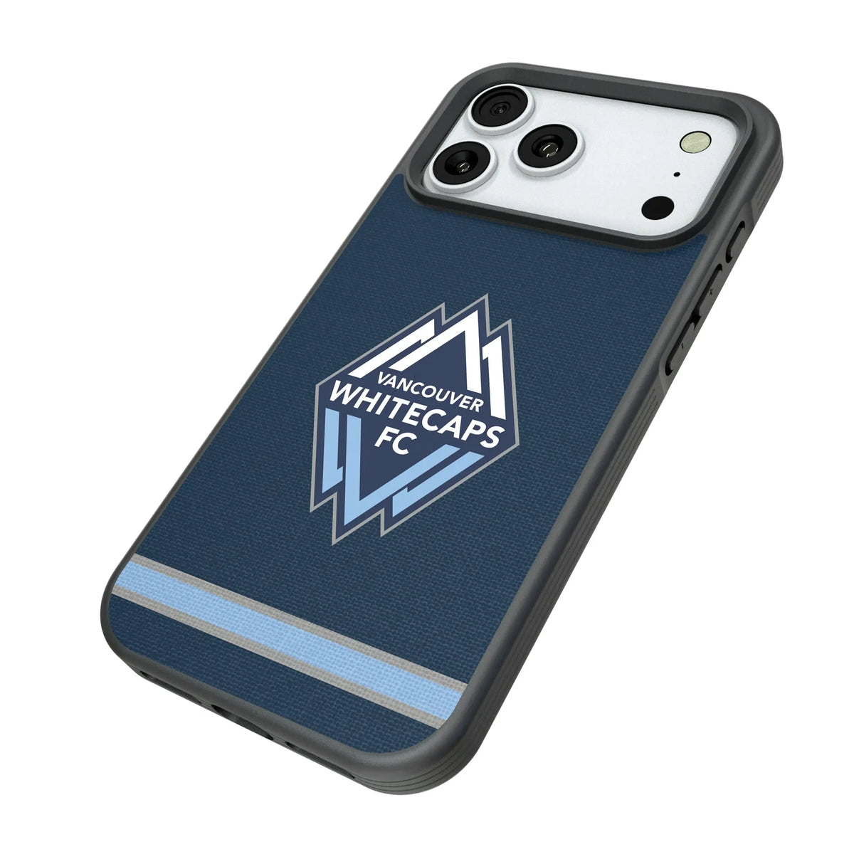 Vancouver Whitecaps Stripe Bump Phone Case for Apple iPhone