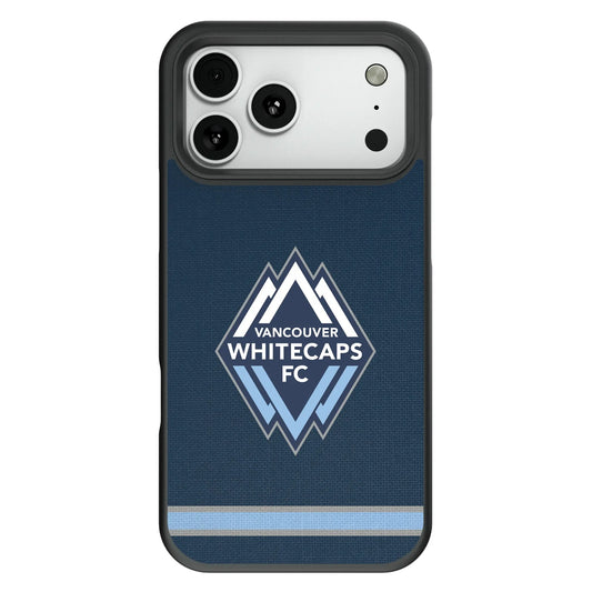 Vancouver Whitecaps Stripe Bump Phone Case for Apple iPhone