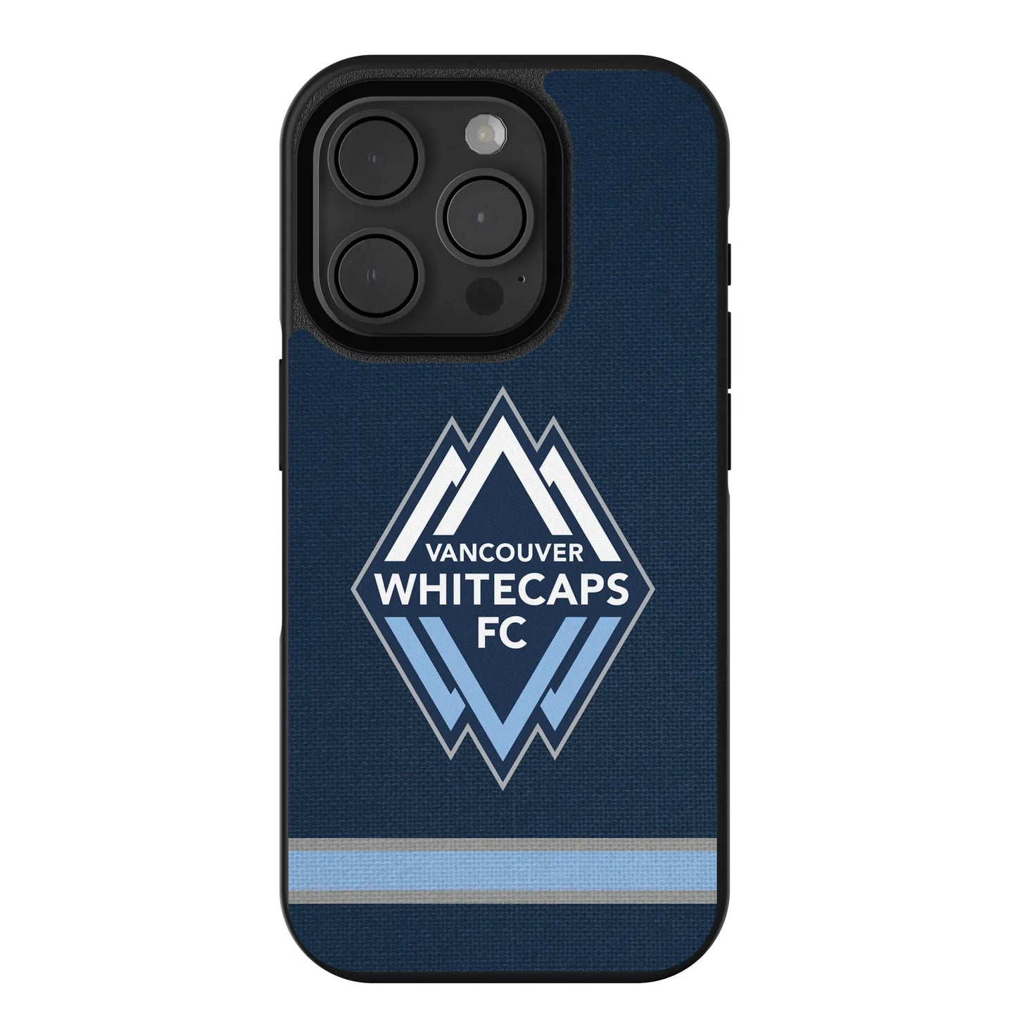 Vancouver Whitecaps Stripe Bump Phone Case for Apple iPhone