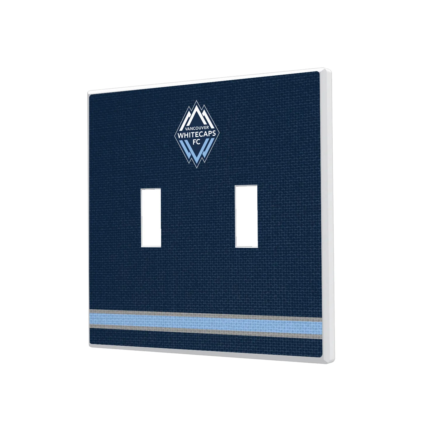 Vancouver Whitecaps Stripe Hidden-Screw Light Switch Plate