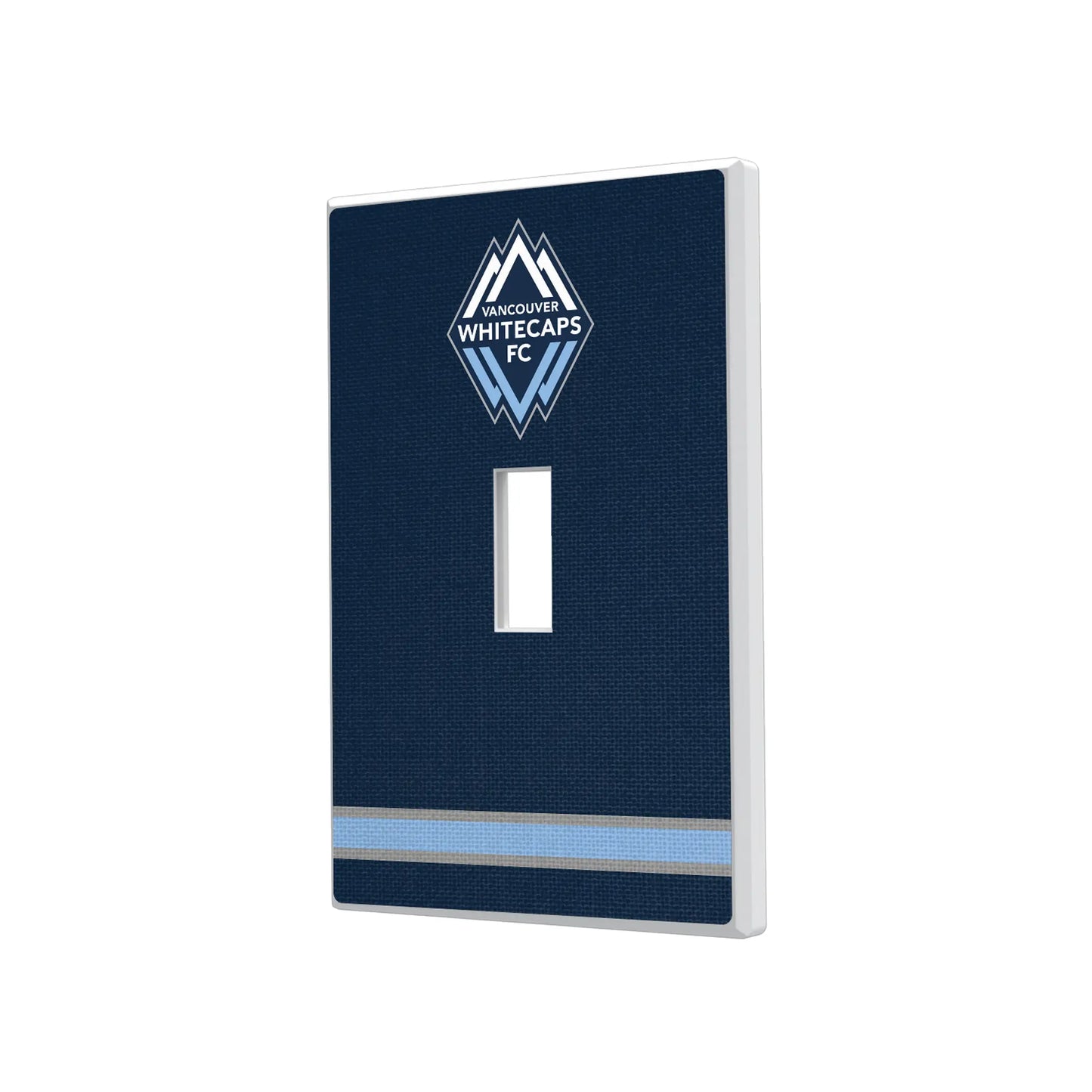 Vancouver Whitecaps Stripe Hidden-Screw Light Switch Plate