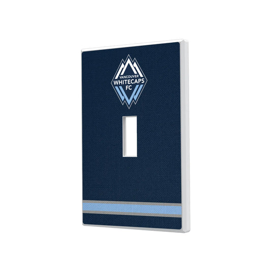 Vancouver Whitecaps Stripe Hidden-Screw Light Switch Plate