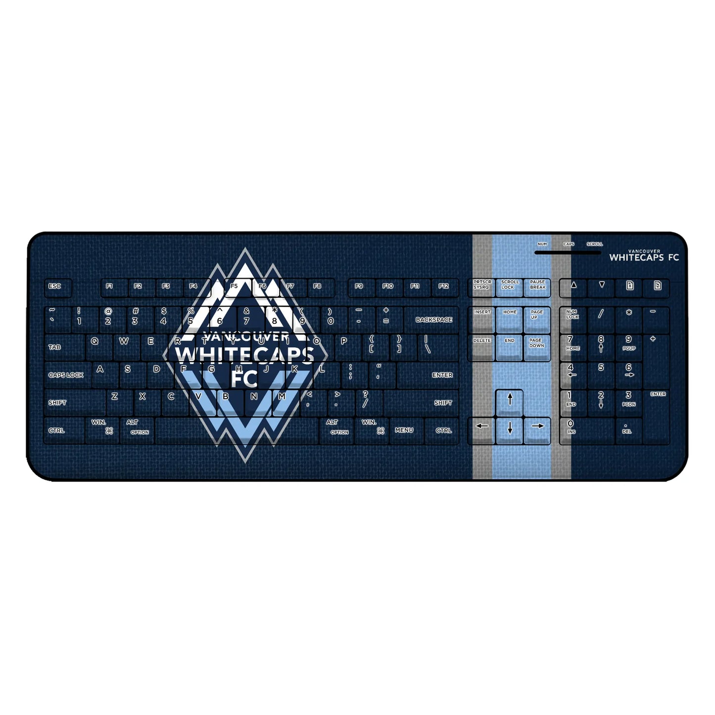 Vancouver Whitecaps Stripe Wireless USB Keyboard
