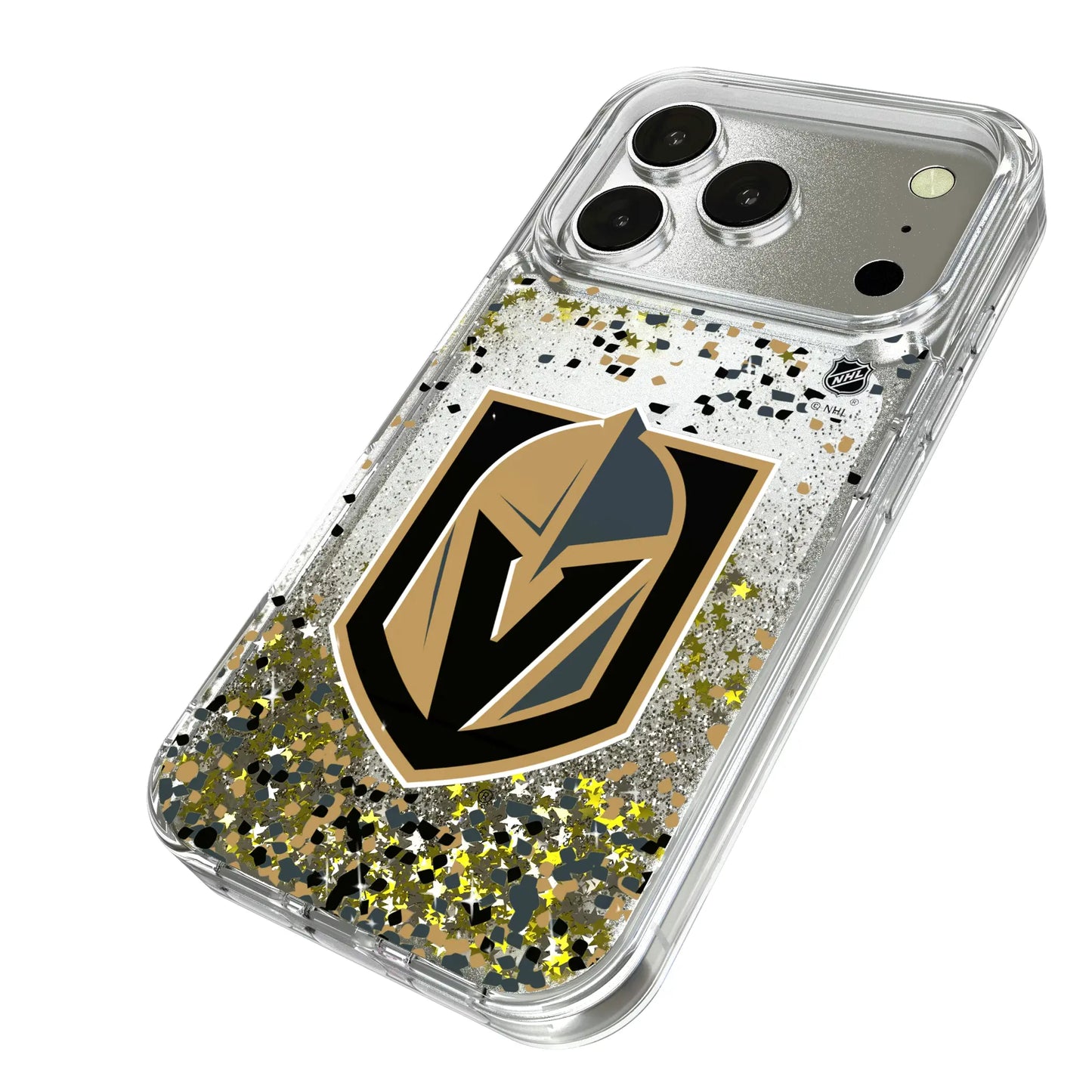 Vegas Golden Knights Confetti Glitter Phone Case for Apple iPhone
