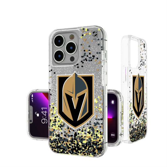 Vegas Golden Knights Confetti Glitter Phone Case for Apple iPhone