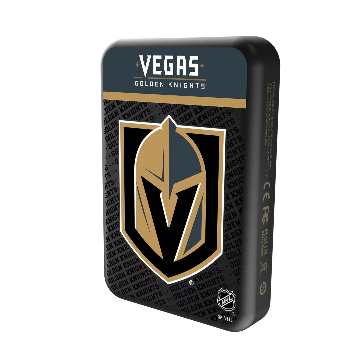 Vegas Golden Knights Endzone Plus Wireless Mag Power Bank