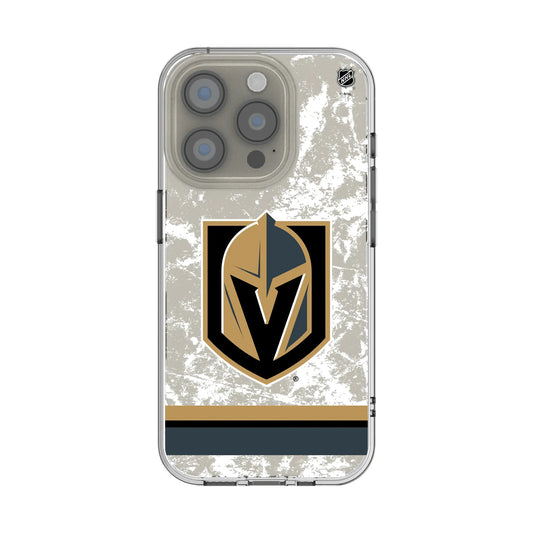 Vegas Golden Knights Ice Stripe Clear Phone Case for Apple iPhone