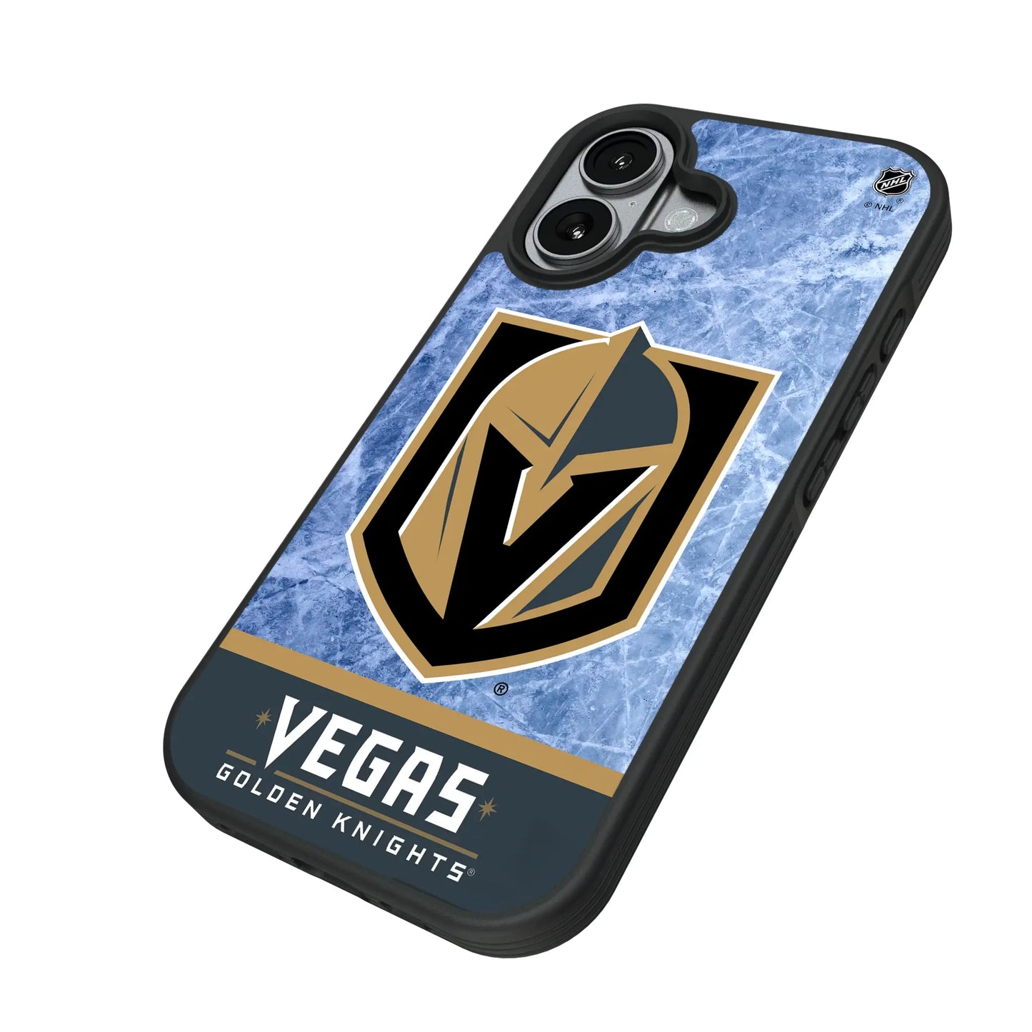 Vegas Golden Knights Ice Wordmark Bump Phone Case for Apple iPhone