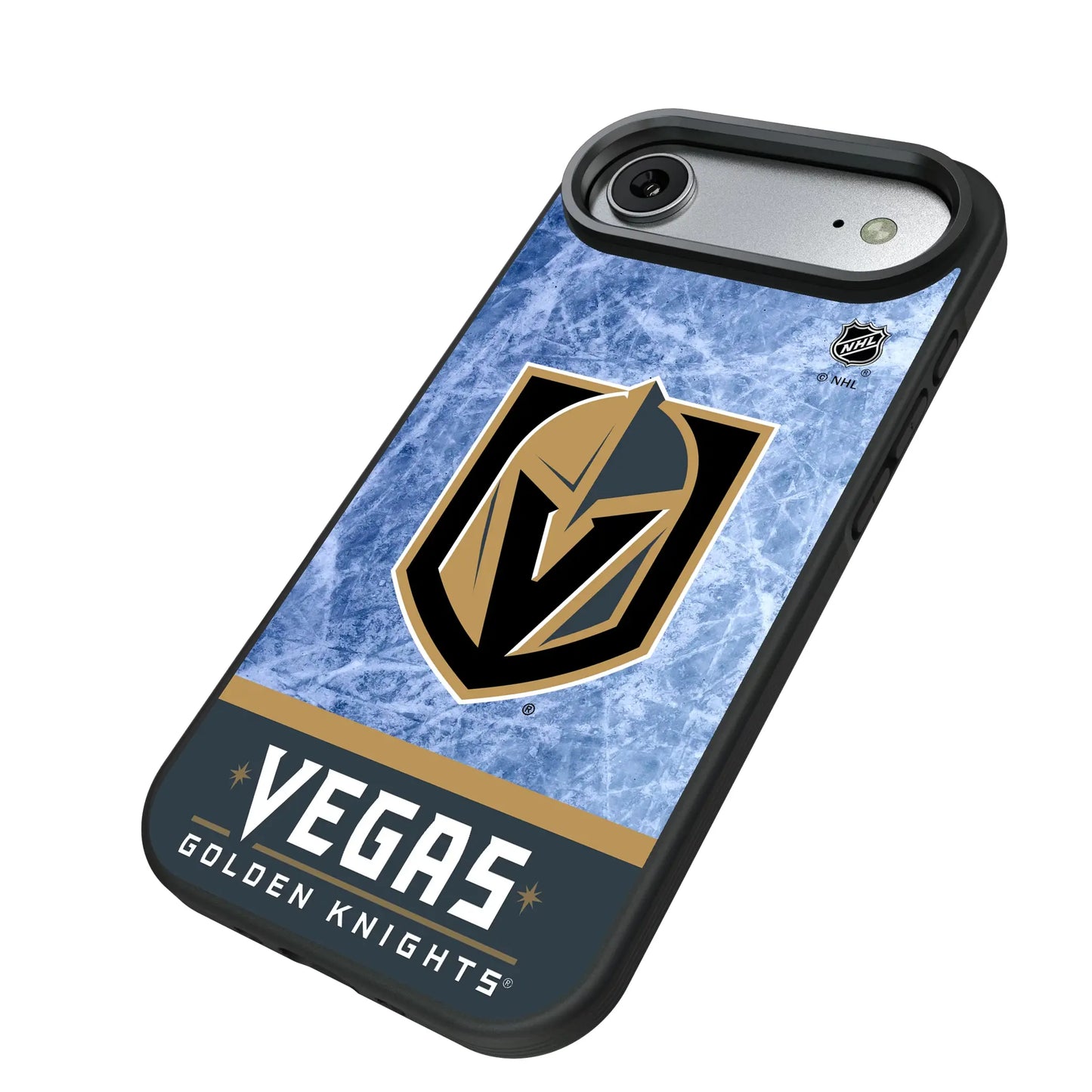 Vegas Golden Knights Ice Wordmark Bump Phone Case for Apple iPhone