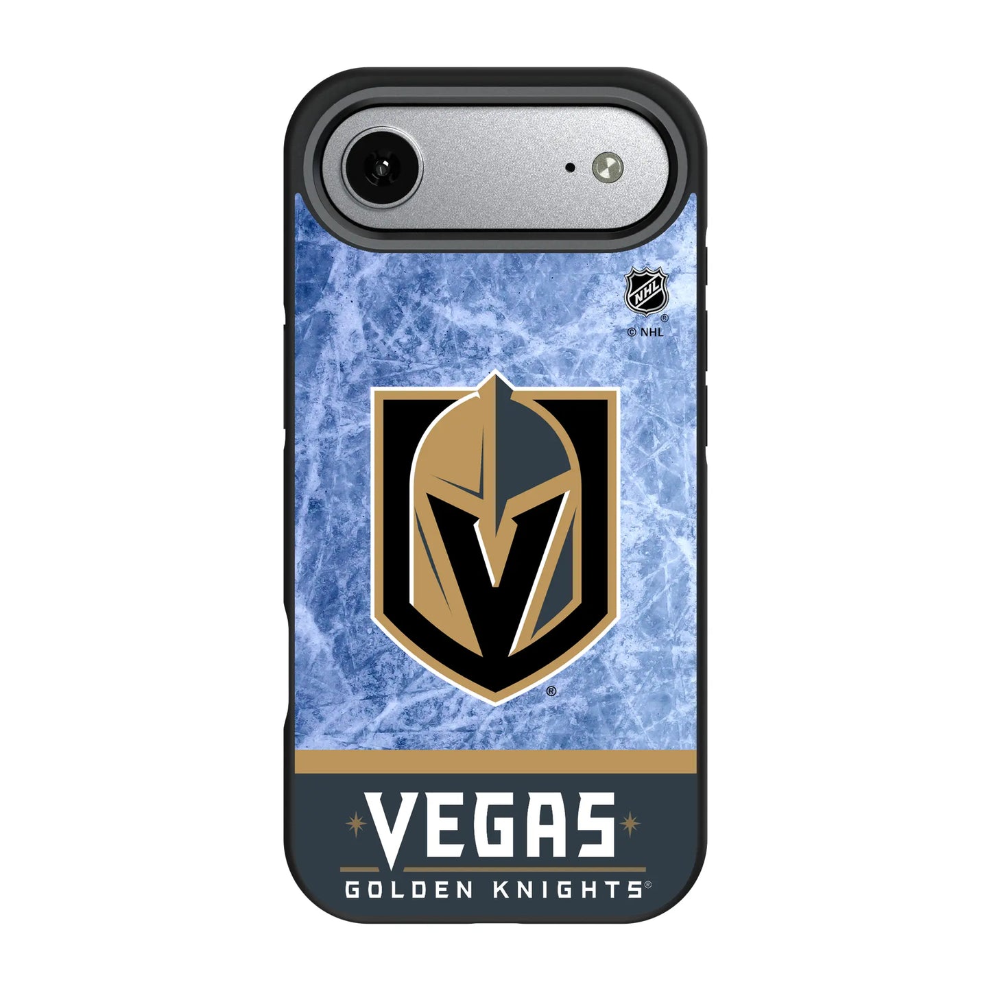 Vegas Golden Knights Ice Wordmark Bump Phone Case for Apple iPhone