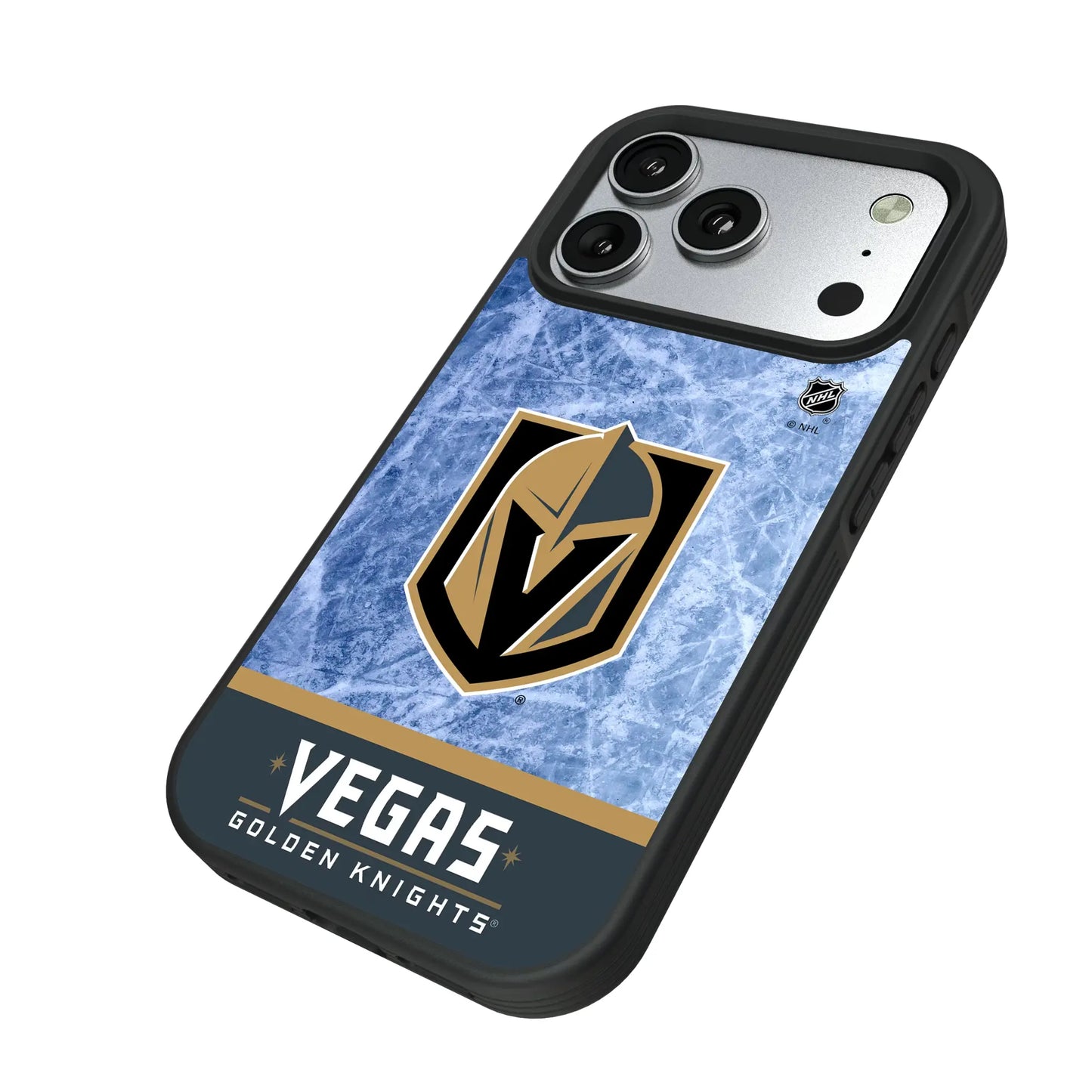 Vegas Golden Knights Ice Wordmark Bump Phone Case for Apple iPhone