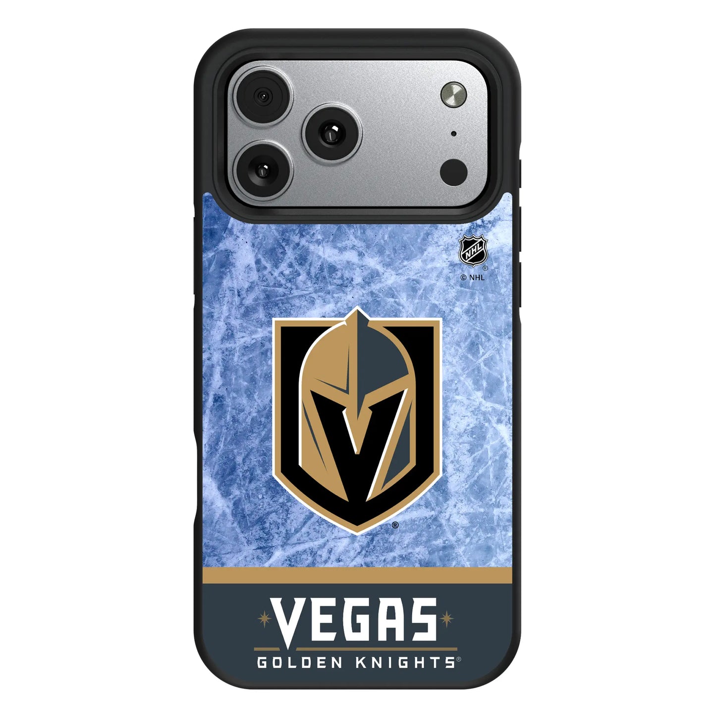 Vegas Golden Knights Ice Wordmark Bump Phone Case for Apple iPhone