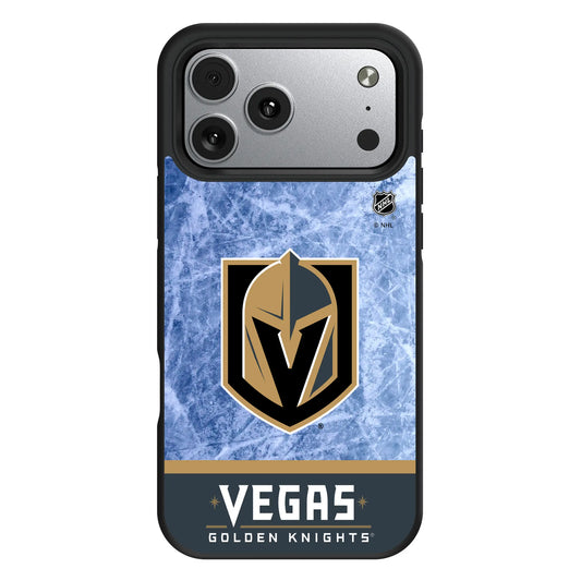Vegas Golden Knights Ice Wordmark Bump Phone Case for Apple iPhone