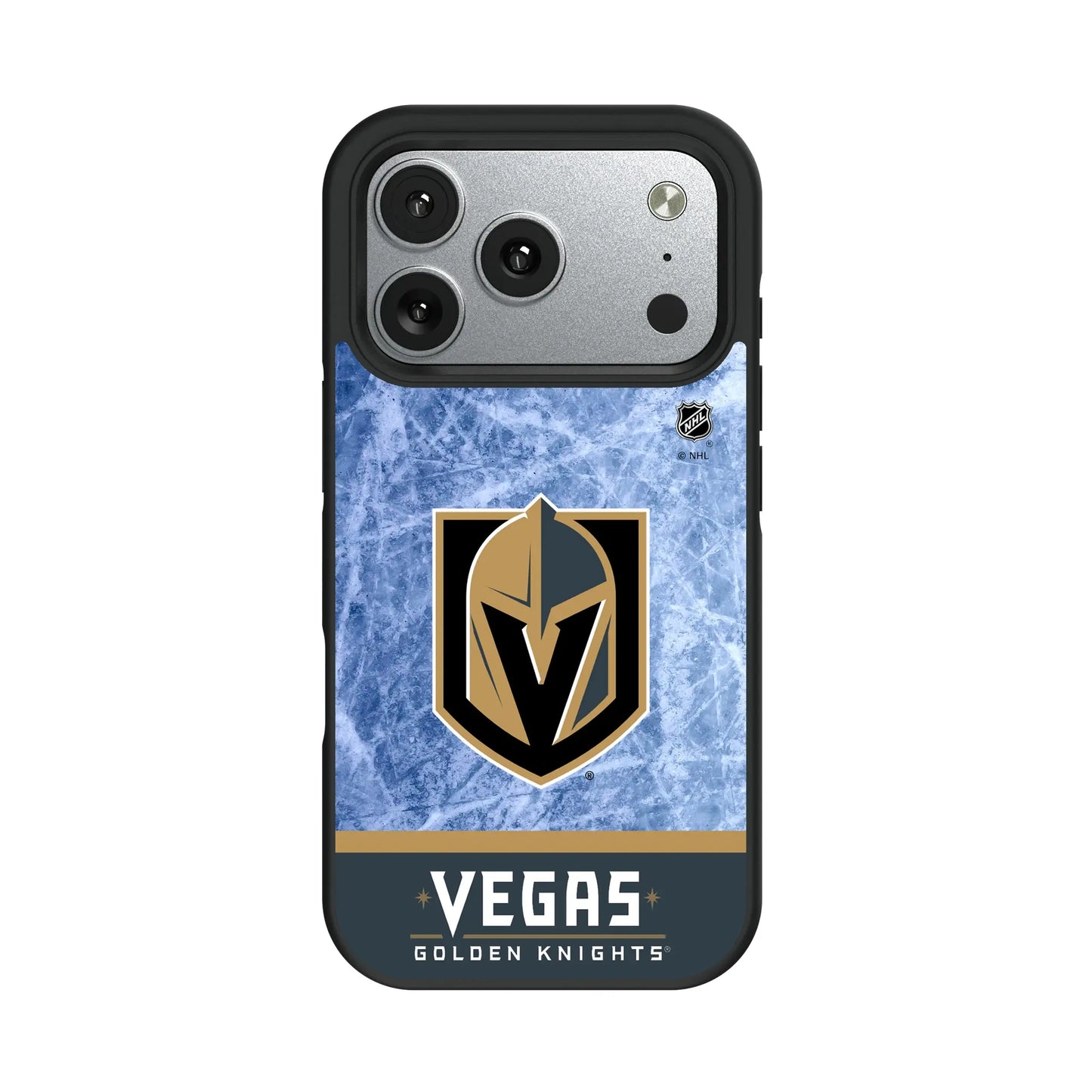 Vegas Golden Knights Ice Wordmark Bump Phone Case for Apple iPhone