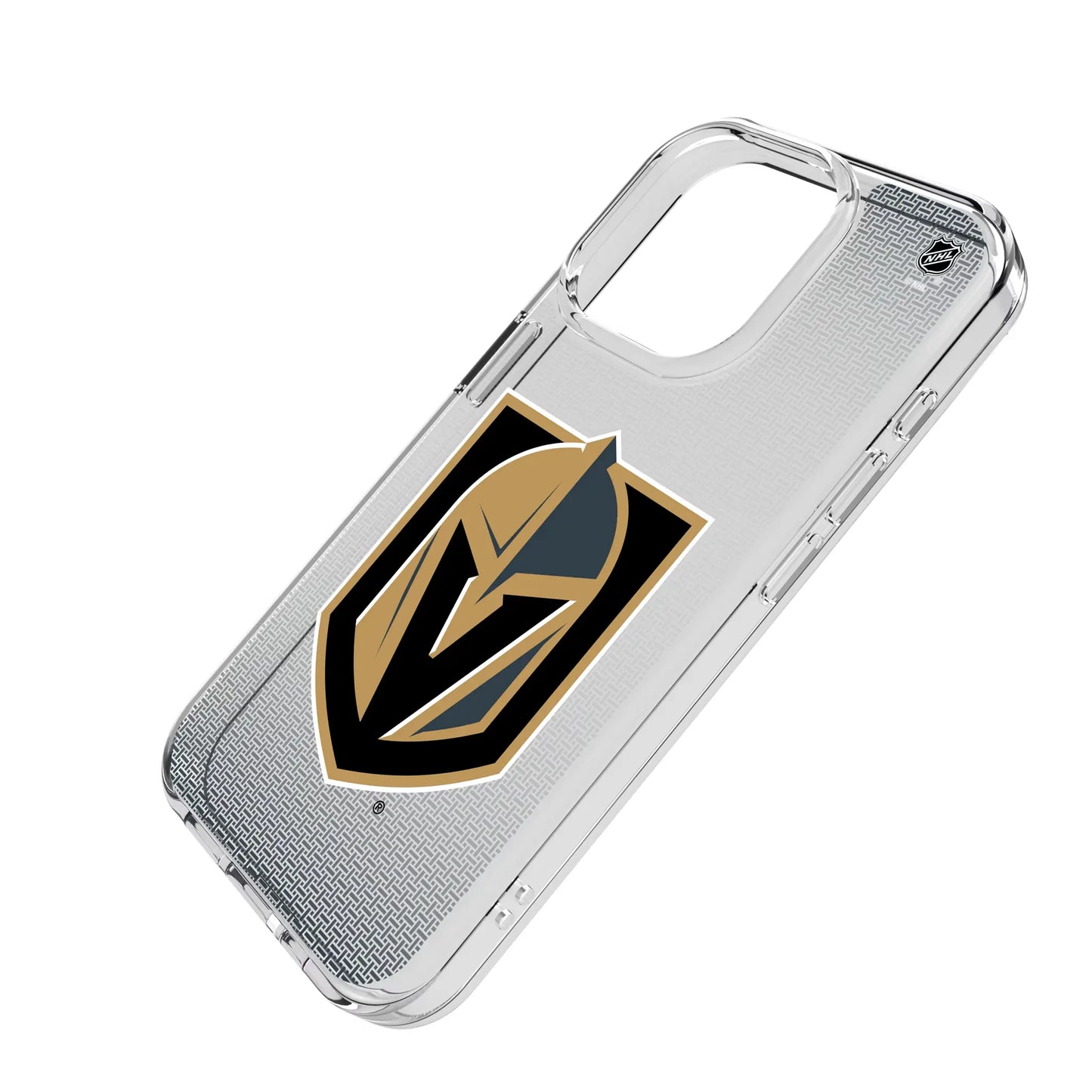 Vegas Golden Knights Linen Clear Phone Case for Apple iPhone