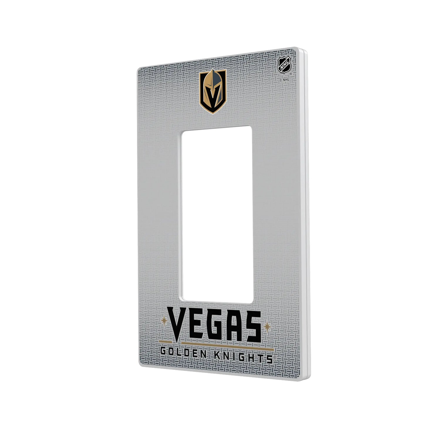 Vegas Golden Knights Linen Hidden-Screw Light Switch Plate