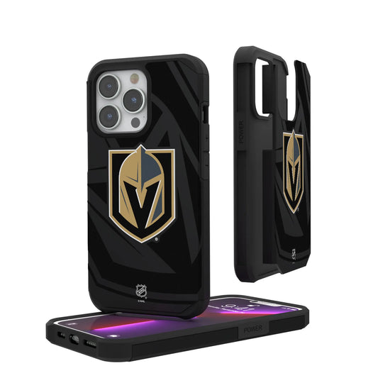 Vegas Golden Knights Monocolor Tilt Rugged Phone Case for Apple iPhone