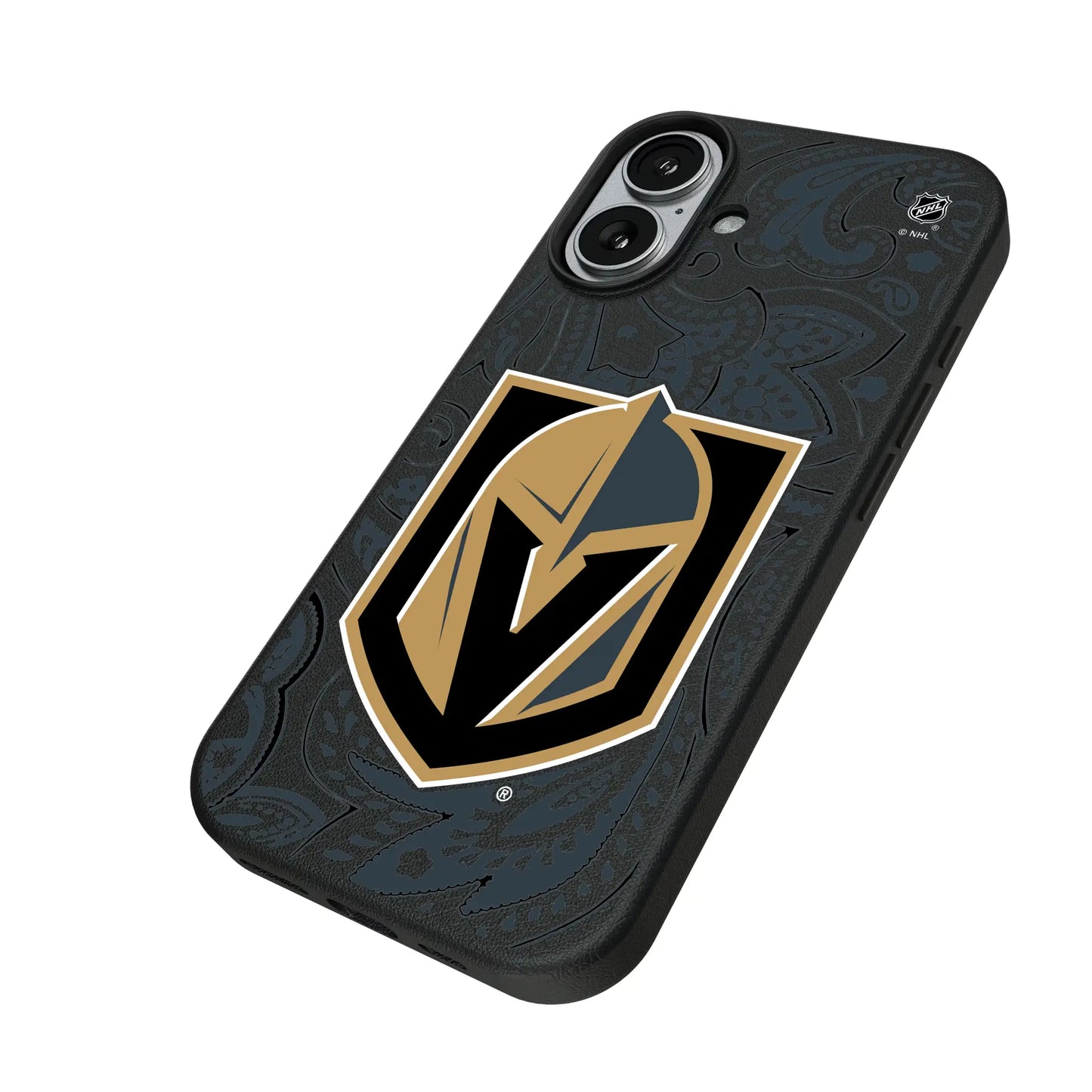 Vegas Golden Knights Paisley MagSafe Compatible Phone Case for Apple iPhone