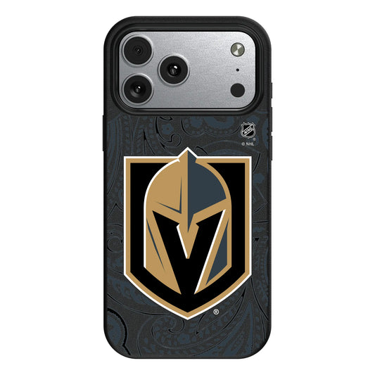 Vegas Golden Knights Paisley MagSafe Compatible Phone Case for Apple iPhone