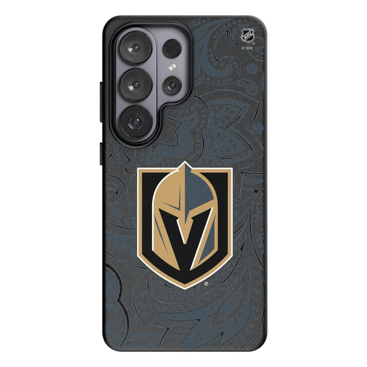 Vegas Golden Knights Paisley MagSafe Compatible Phone Case for Samsung Galaxy