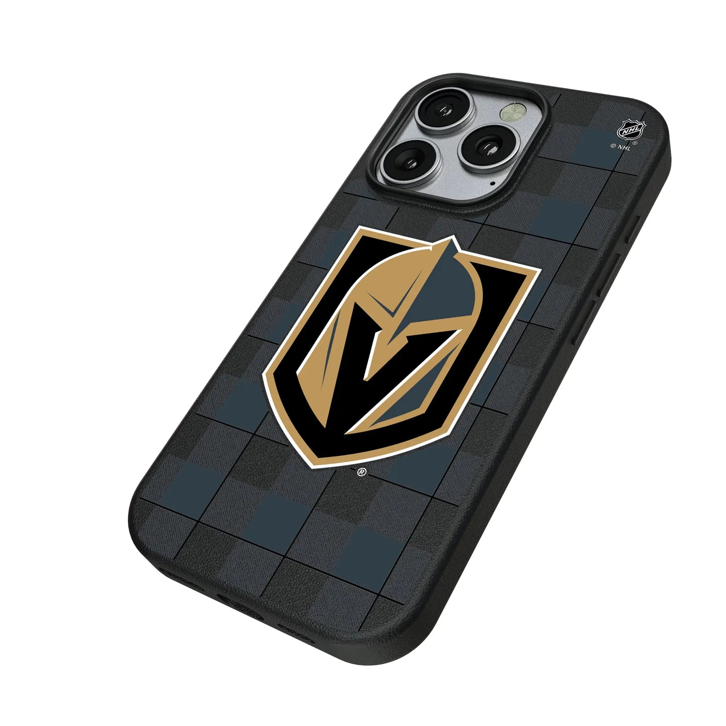Vegas Golden Knights Plaid MagSafe Compatible Phone Case for Apple iPhone