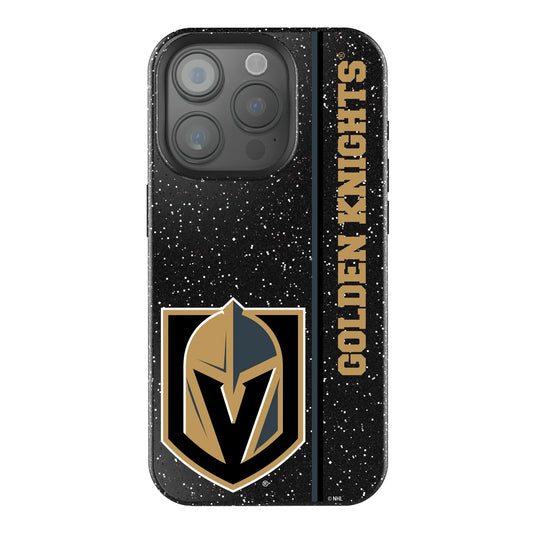 Vegas Golden Knights Sidebar Black Bling Phone Case for Apple iPhone