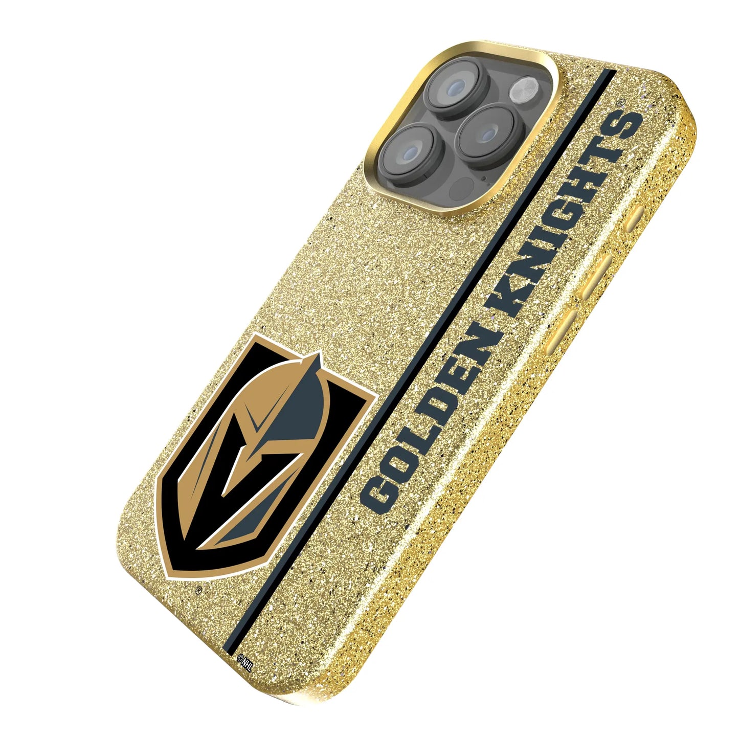Vegas Golden Knights Sidebar Bling Phone Case for Apple iPhone