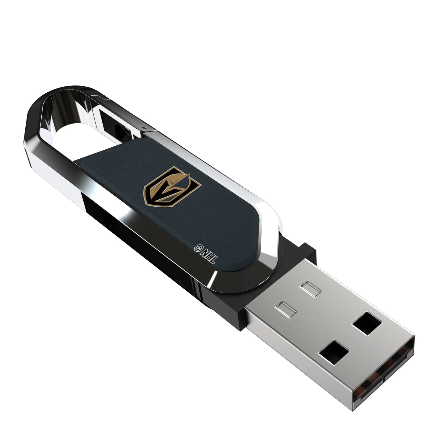Vegas Golden Knights Solid USB 64GB Clip Style Flash Drive