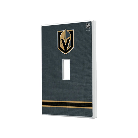 Vegas Golden Knights Stripe Hidden-Screw Light Switch Plate