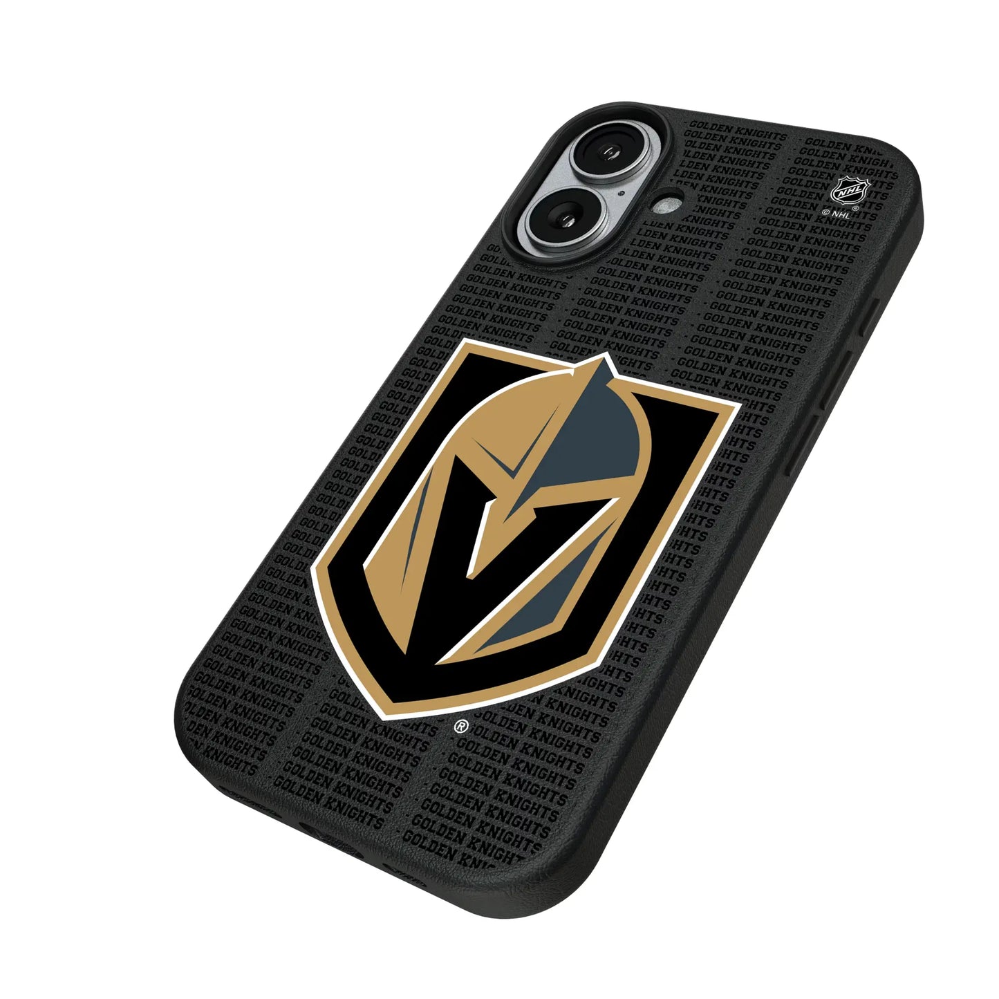 Vegas Golden Knights Text Backdrop MagSafe Compatible Phone Case for Apple iPhone