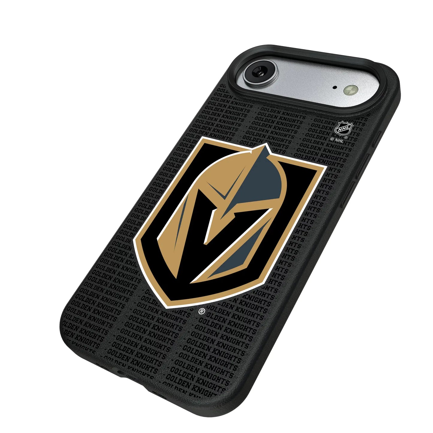 Vegas Golden Knights Text Backdrop MagSafe Compatible Phone Case for Apple iPhone