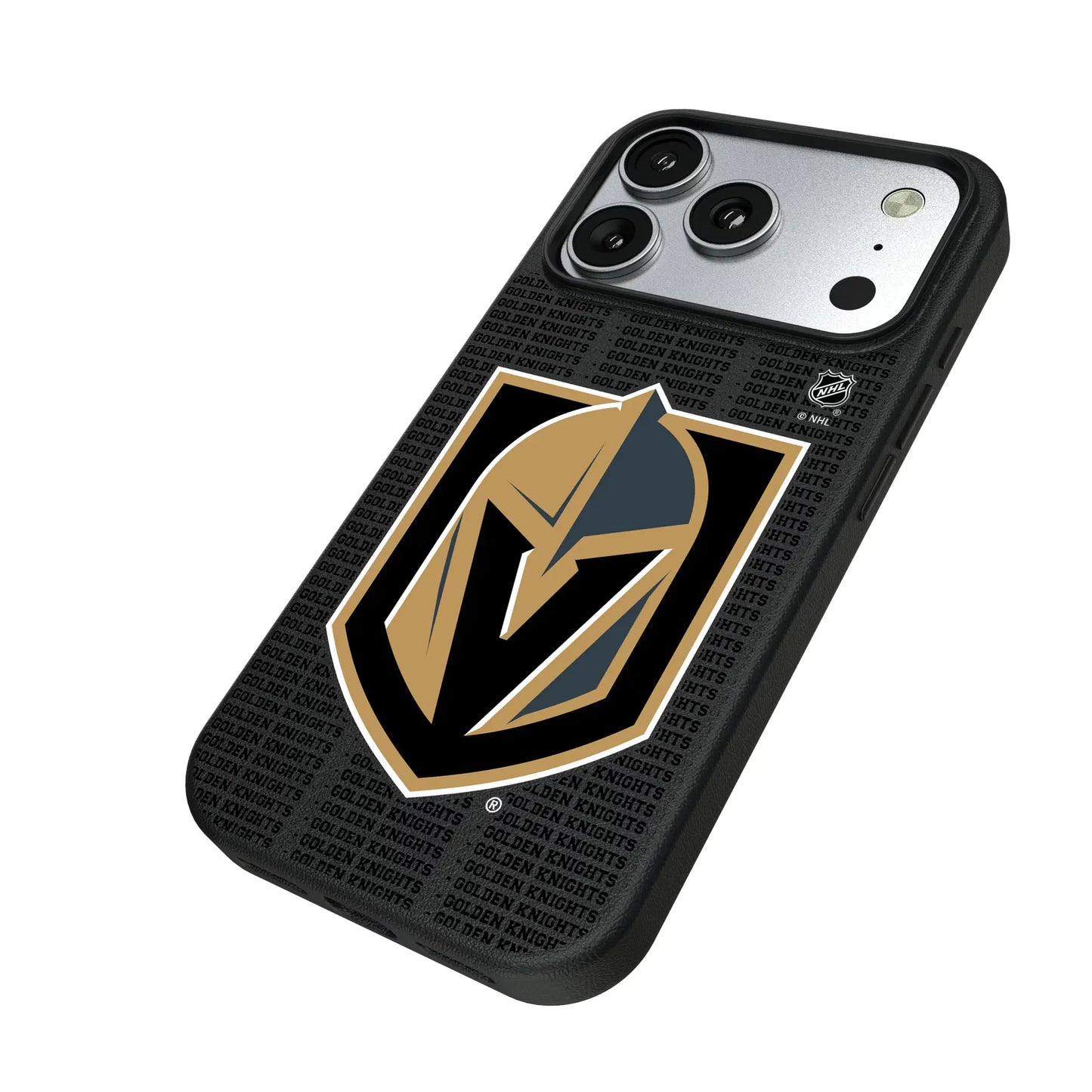 Vegas Golden Knights Text Backdrop MagSafe Compatible Phone Case for Apple iPhone