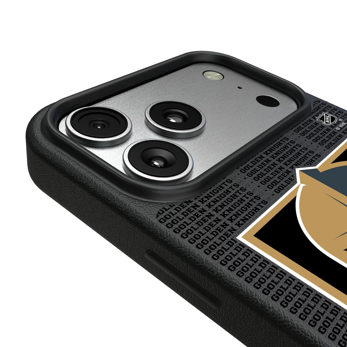 Vegas Golden Knights Text Backdrop MagSafe Compatible Phone Case for Apple iPhone
