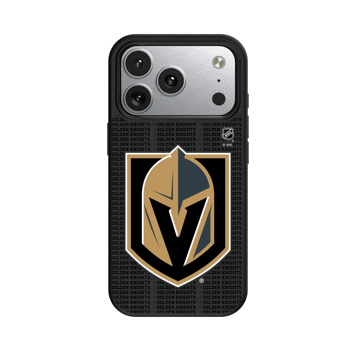 Vegas Golden Knights Text Backdrop MagSafe Compatible Phone Case for Apple iPhone