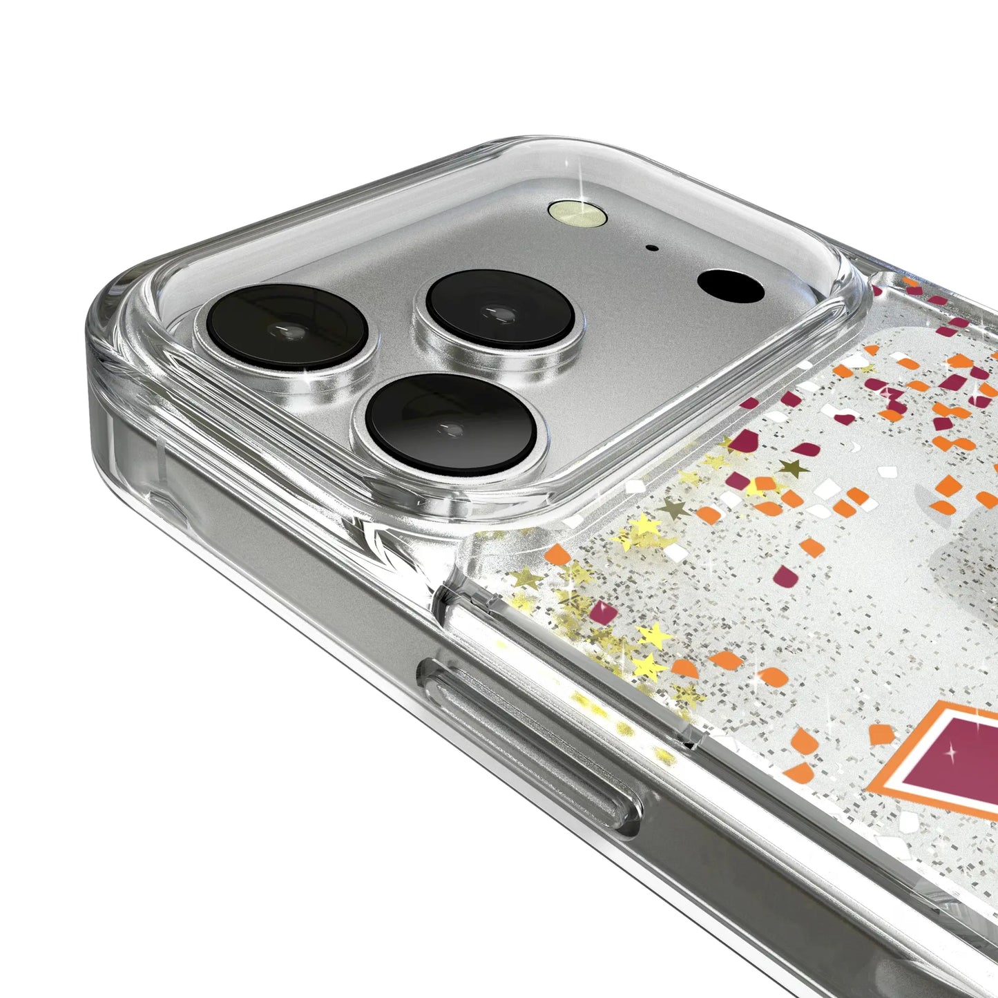 Virginia Tech Hokies Confetti Glitter Phone Case for Apple iPhone