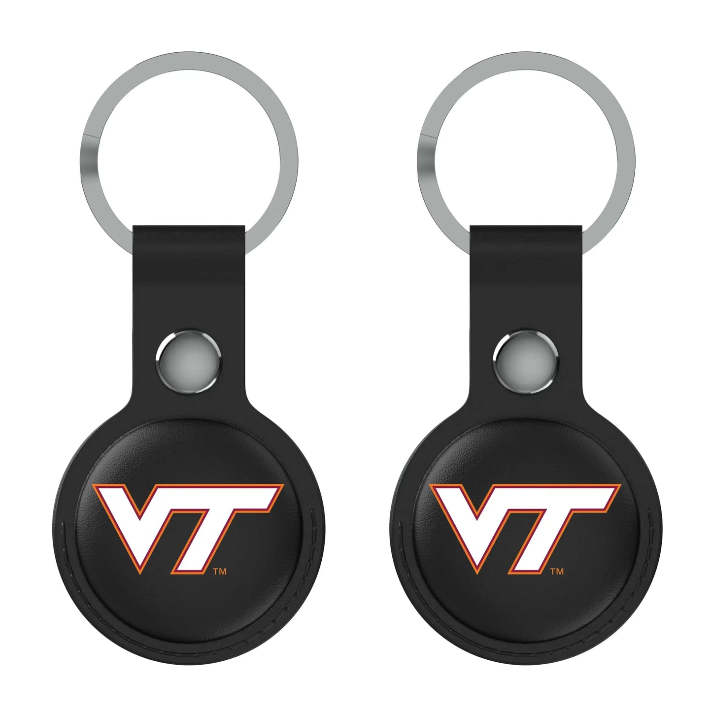 Virginia Tech Hokies Insignia Black Airtag Holder 2-Pack
