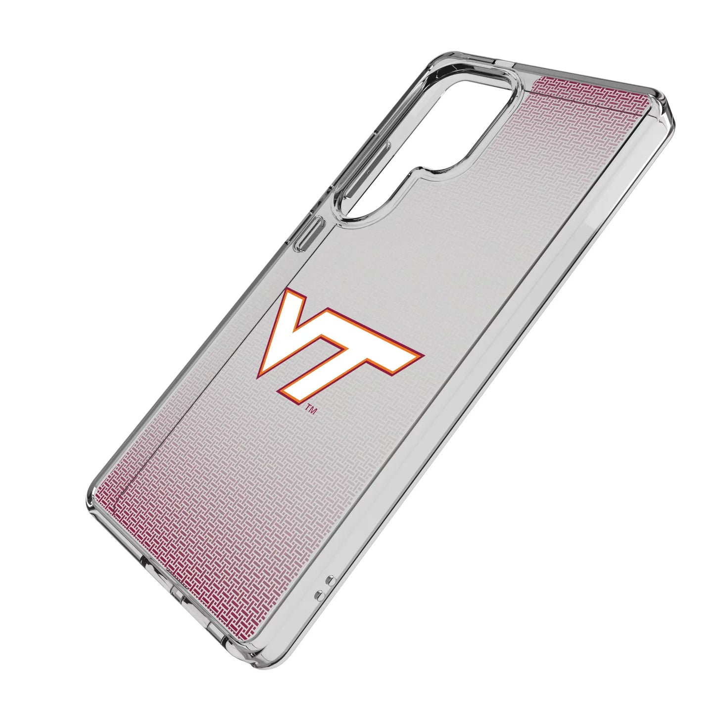 Virginia Tech Hokies Linen Clear Phone Case for Samsung Galaxy