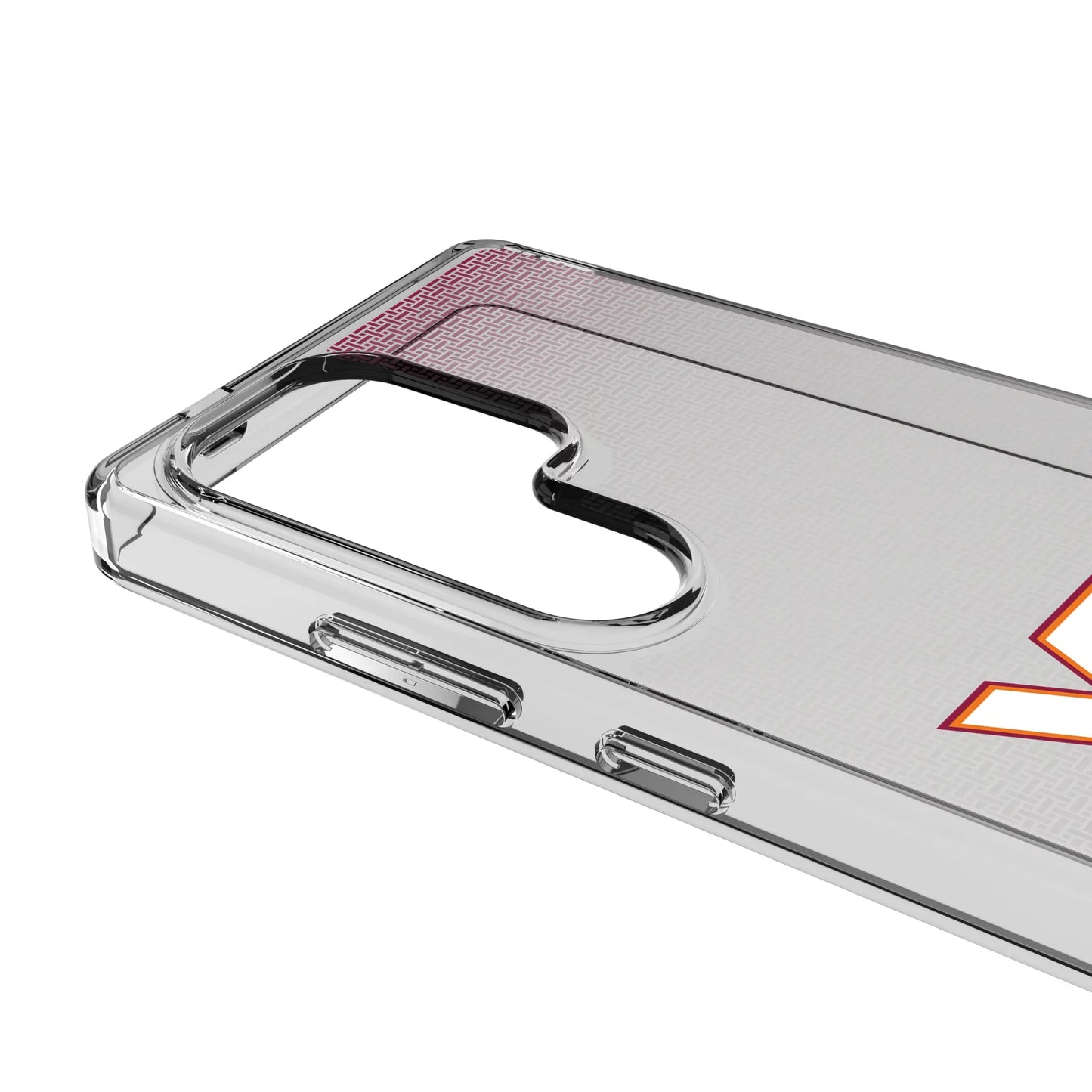 Virginia Tech Hokies Linen Clear Phone Case for Samsung Galaxy