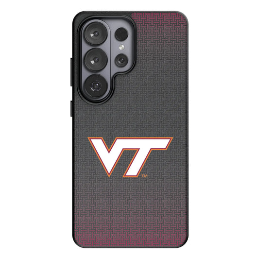 Virginia Tech Hokies Linen MagSafe Compatible Phone Case for Samsung Galaxy