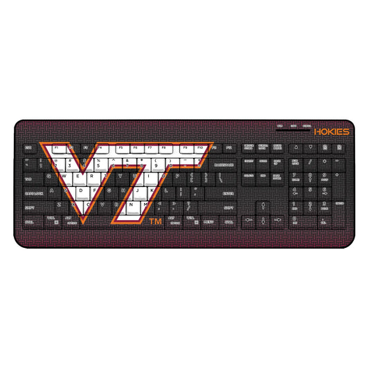 Virginia Tech Hokies Linen Wireless USB Keyboard
