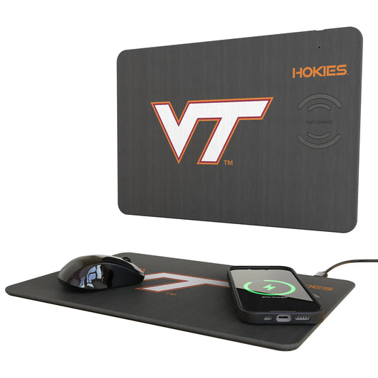 Virginia Tech Hokies Monocolor Tilt 15-Watt Wireless Charger and Mouse Pad
