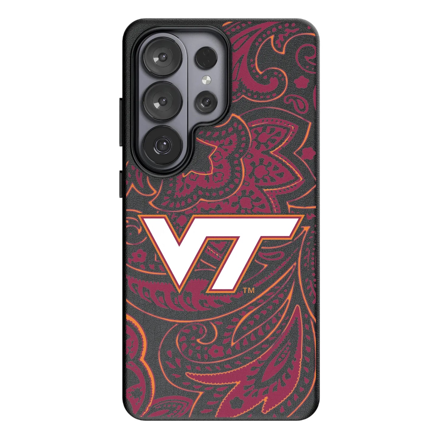 Virginia Tech Hokies Paisley MagSafe Compatible Phone Case for Samsung Galaxy