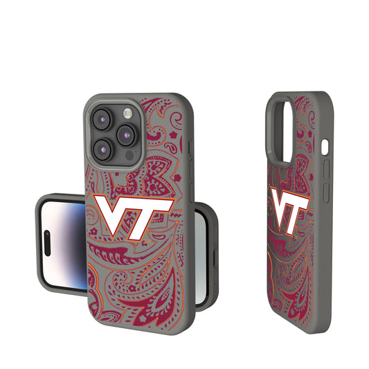 Virginia Tech Hokies Paisley Soft Touch Phone Case for Apple iPhone