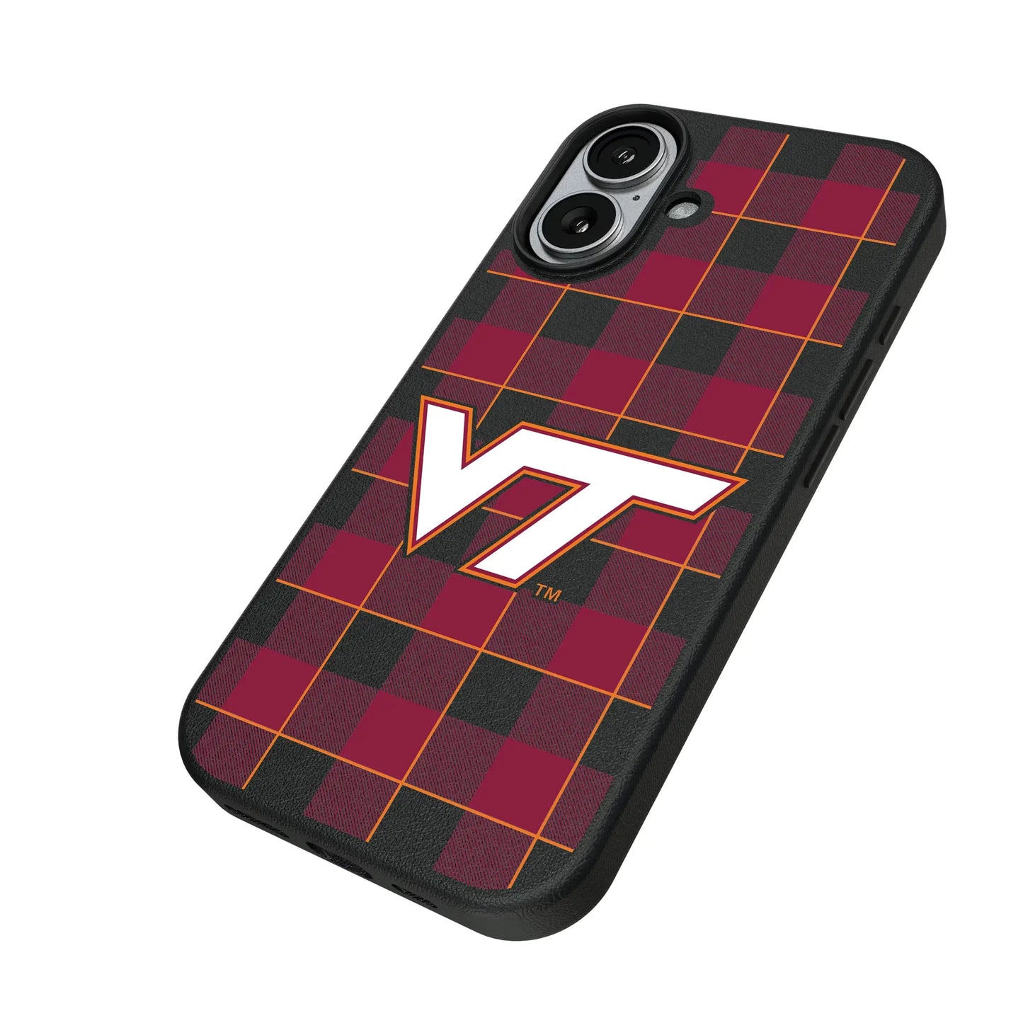 Virginia Tech Hokies Plaid MagSafe Compatible Phone Case for Apple iPhone