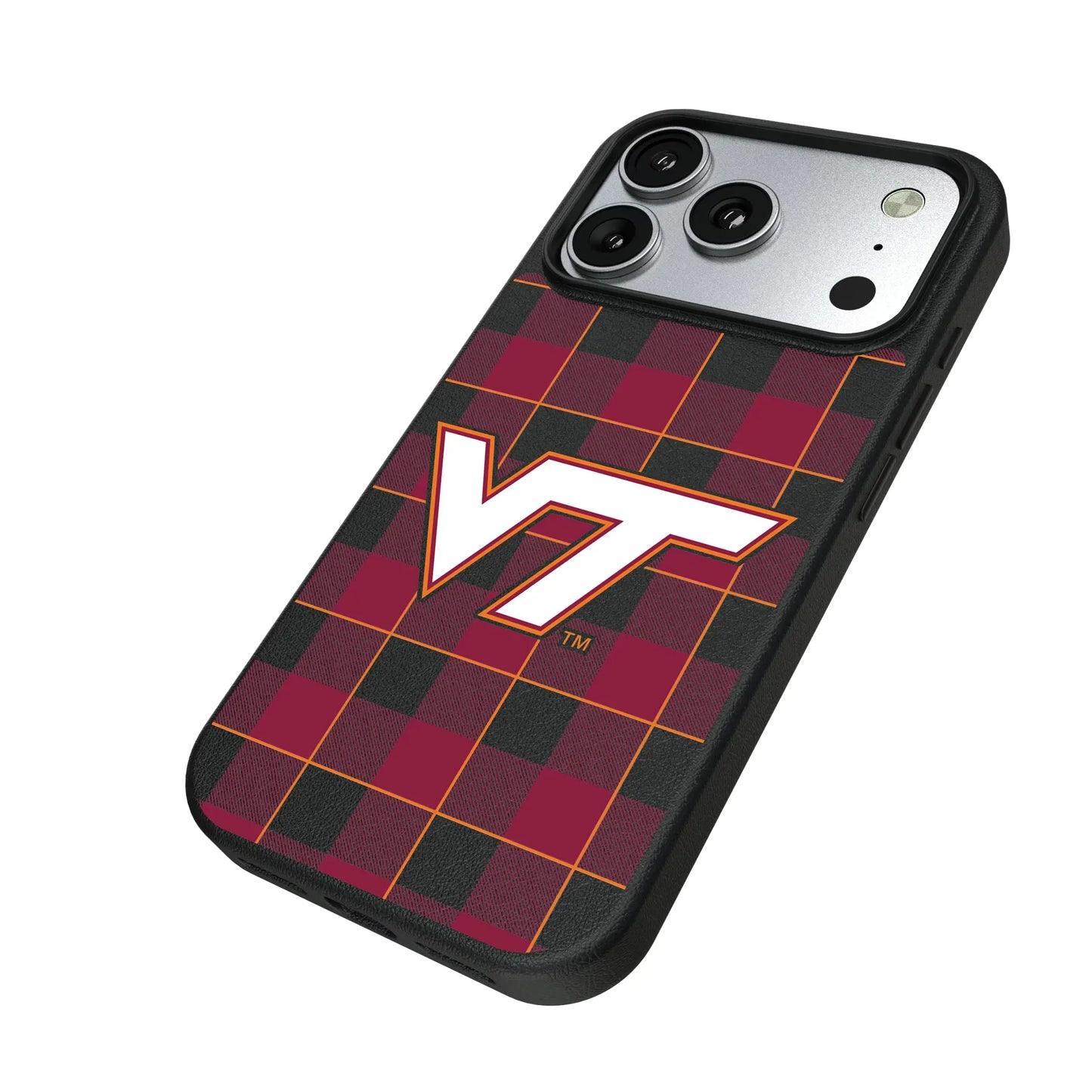 Virginia Tech Hokies Plaid MagSafe Compatible Phone Case for Apple iPhone