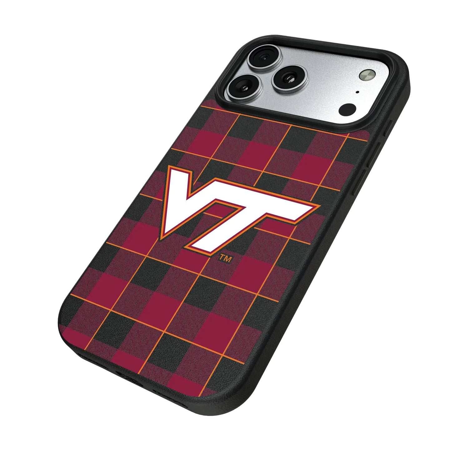 Virginia Tech Hokies Plaid MagSafe Compatible Phone Case for Apple iPhone