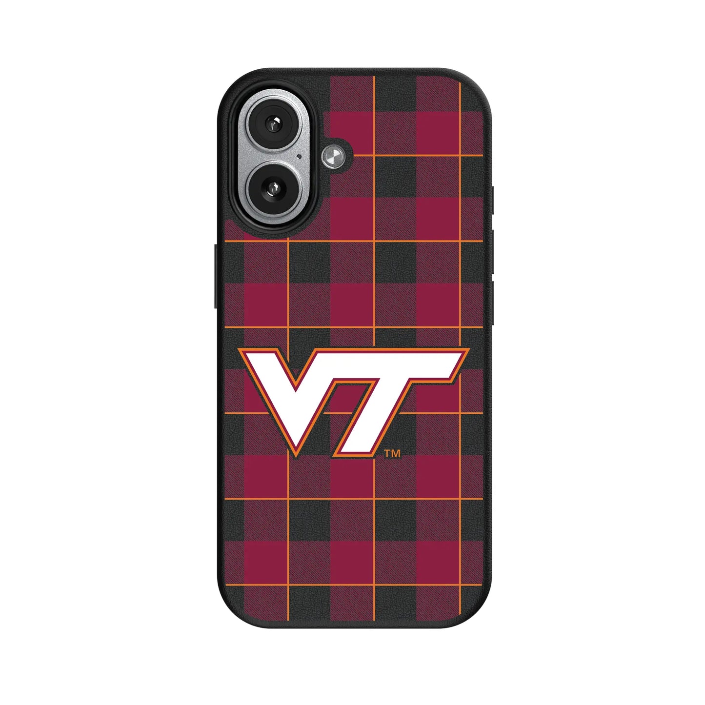 Virginia Tech Hokies Plaid MagSafe Compatible Phone Case for Apple iPhone