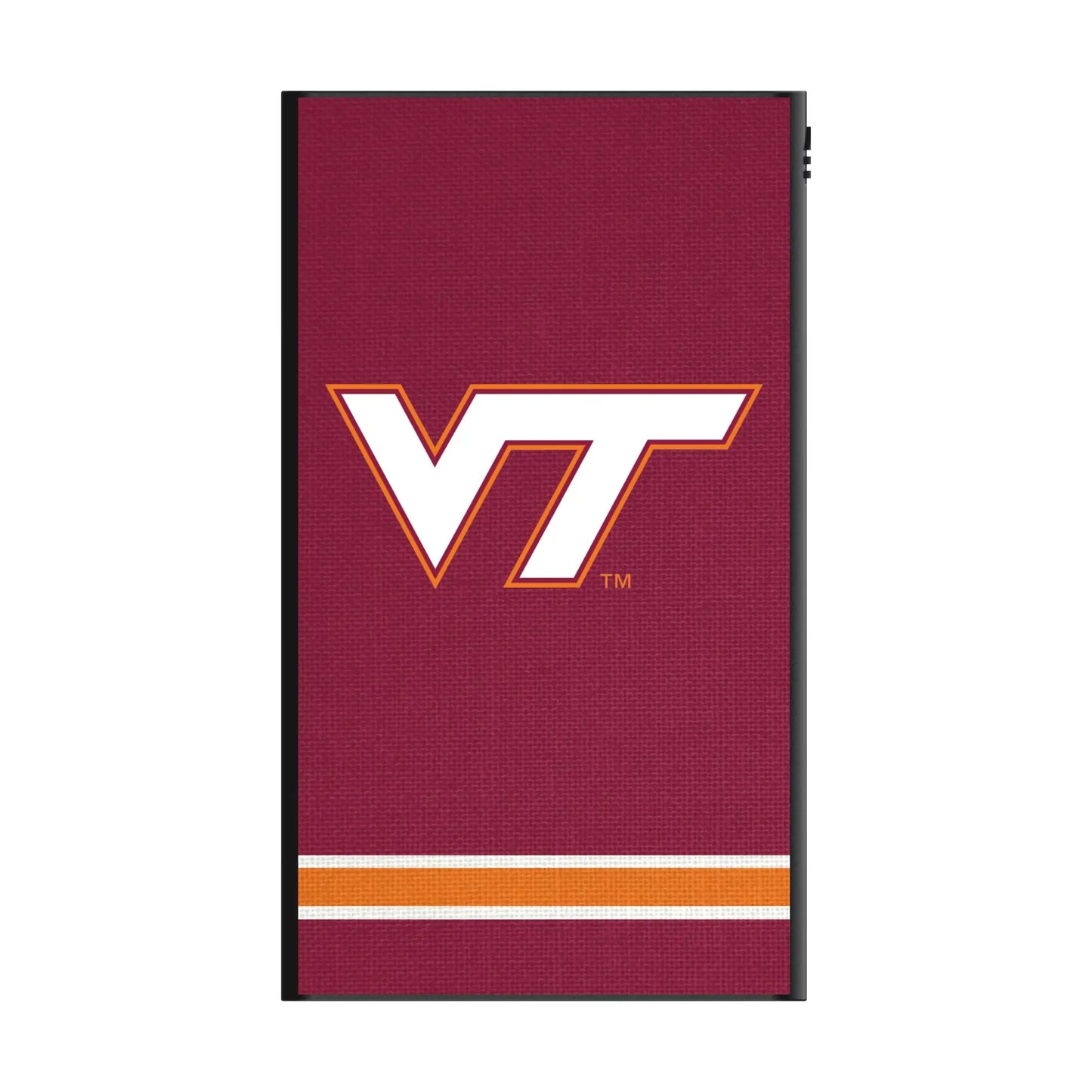 Virginia Tech Hokies Stripe 5000mAh Flat Powerbank
