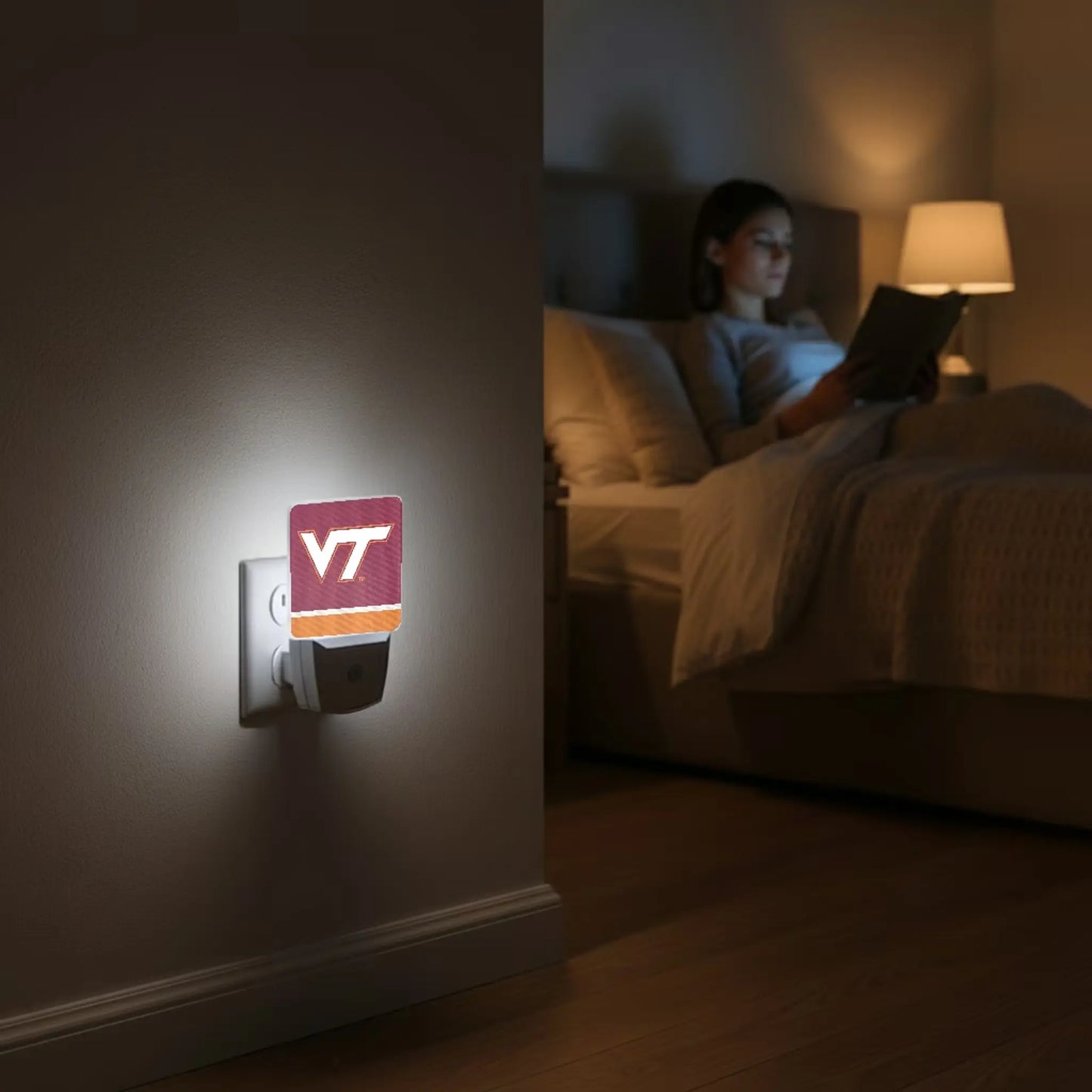 Virginia Tech Hokies Stripe Night Light 2-Pack