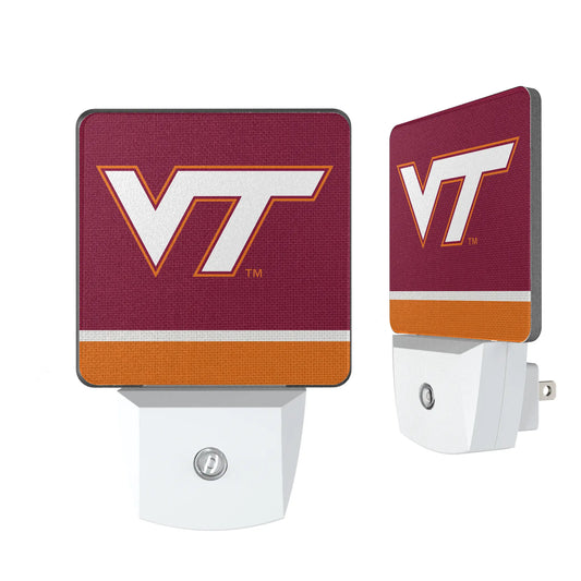 Virginia Tech Hokies Stripe Night Light 2-Pack